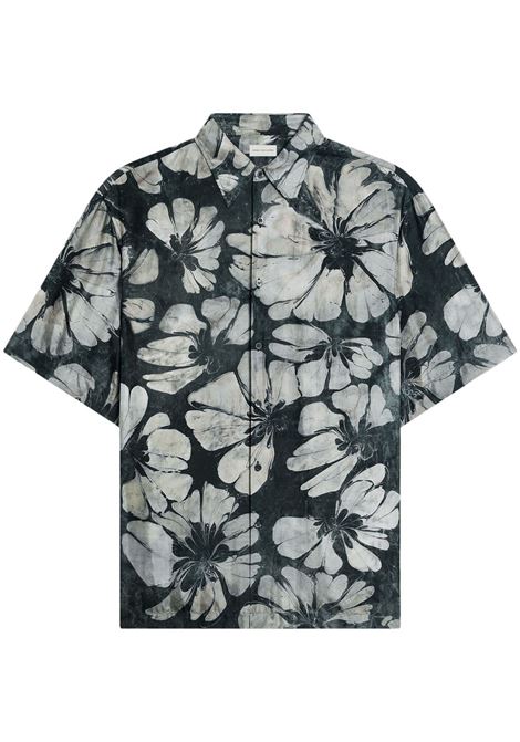 Green short sleeve shirt Dries van noten - men